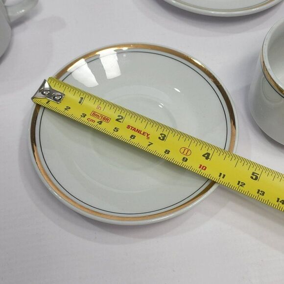 Set of 4  Vintage Stadtlengsfeld Rhon Porcelain Tea Cup & Saucer Germany 1970'S - Picture 2 of 10